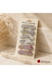 Dd217 Mermer Dokulu 6 Lı Klips Toka