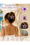 Dd403 Mor Lotus Çiçeği Mandal Saç Tokası