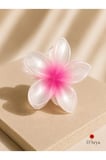 Dd404 Pembe Lotus Çiçeği Mandal Saç Tokası