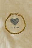 DD482 Gold Kare Boncuk Bileklik El Yapımı