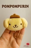 DD535 Sarı Pompompurin Pelüş Toka – Hello Kitty Arkadaşı