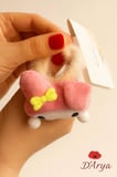 DD537 Pembe Kuromi Pelüş Oyuncak – Hello Kitty Arkadaşı Mini Kawaii Figür