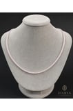 DD546 Pudra Pembe Kristal Taş Kolye
