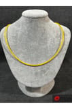 DD562 Sarı Heishi Boncuklu Choker Kolye