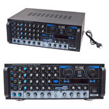 MAGICVOICE MV-550 2X100 WATT USB/SD/UK BALANS BT/FM 4 MİK. GİRİŞLİ 4 HOP. ÇIKIŞLI STREO TRAFOSUZ MIXER KÜP ANFİ (4172)