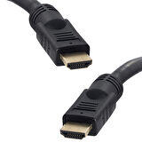 PLASTİK DÜZ SİYAH 30 METRE GOLD POŞETLİ HDMI KABLO (4172)