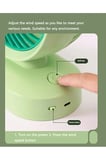 DD5007 Masaüstü Şarjlı Fan 3 Kademeli Taşınabilir Vantilatör Hafif Taşınabilir Serinletici Mini Klima Fan