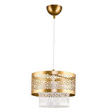 DEDE İKİ KATLI METAL SARKIT PASTA AVİZE