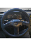 DİKİŞLİ DİREKSİYON KILIFI SİYAH DERİ SİYAH DİKİŞLİ OPEL VECTRA A İÇİN
