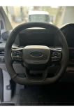 DİKİŞLİ DİREKSİYON KILIFI SİYAH DERİ SİYAH DİKİŞLİ F CUSTOM İÇİN