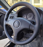 DİKİŞLİ DİREKSİYON KILIFI SİYAH DERİ SİYAH DİKİŞLİ HONDA CİVİC İES İÇİN