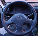 DİKİŞLİ DİREKSİYON KILIFI SİYAH DERİ SİYAH DİKİŞLİ HYUNDAİ H100 İÇİN