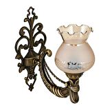 TEKLİ ESKİTME CADENA APLİK MAT BAL RENGİ CAMLI