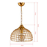 DEDE TEKLİ TUNA SARKIT MAT GOLD AVİZE