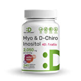 Deal Supplement Myo-Inositol Folate D-Chiro Inositol 40:1 ratio 2050 Mg Vitamin D3 240 Kapsul