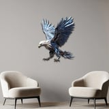 Mavi Kartal Metal Tablo 40x50 cm