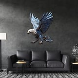 Mavi Kartal Metal Tablo 40x50 cm