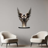 Başmelek Cebrail Metal Tablo 35x50 cm