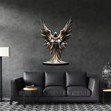 Başmelek Cebrail Metal Tablo 35x50 cm
