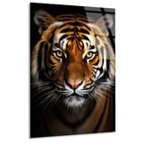 Kaplan Portresi Cam Tablo 35x50 cm