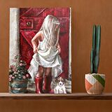 Tuval Üzerine Dijital Baskı Modern Sanatsal Kanvas Tablo 35x50 Tablo-A043