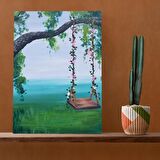 Tuval Üzerine Dijital Baskı Modern Sanatsal Kanvas Tablo 35x50 Tablo-A115