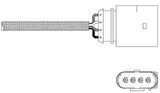 Delphi ES20338-12B1 Oksijen Sensörü Bora 1.6 98-05-Golf IV 1.6 97-00-Jetta III 2.0 05 Passat 1.6-1.8 96-00-A4 1.8 06A906262AK