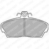 Delphi LP911 Ön Fren Balatası Honda Civic 2001 2006 Euro Civic 1996 1999 Rover 200 400 1996 2000 Tata Telcoline Freelander 0 45022ST3E00