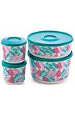 Tupperware Delüks Saklama Kabı 4 Lü Set Esc