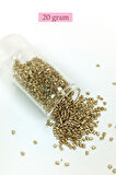 Kesme Cam Boncuk 2mm - 20 Gram - Gold -BNC308