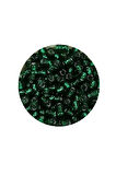 Dökme Cam Kum Boncuk (8/0) 3 mm - 20 Gram - Koyu Yeşil - BNC146