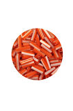 Uzun Boru Kesme Boncuk Çap 2mm Uzunluk 10 mm - 20 Gram - Turuncu Beyaz - BNC255