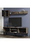 ALFADH TV ÜNİTESİ 150 CM CEVİZ-ROYAL MERMER
