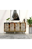 BAREDH LAZER DESENLİ KONSOL EFESMERMER ALTIN