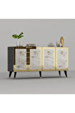 BAREDH LAZER DESENLİ KONSOL ROYALMERMER EFESMERMER ALTIN