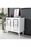 CAPRİDH 75 CM KONSOL BEYAZ GÜMÜŞ