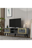 LİDYADH TV STAND ANTRASİT ALTIN