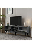LİDYADH TV STAND ANTRASİT ALTIN