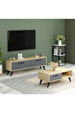MELİSADH 120 CM TV ÜNİTESİ SAFİRMEŞE-ANTRASİT