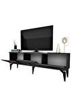MİDASDH TV STAND (ALT MODÜL) ANTRASİT-ALTIN