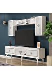 NİLDH 150 CM TV ÜNİTESİ BEYAZ GÜMÜŞ