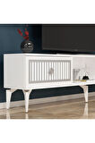 NİLDH 150 CM TV ÜNİTESİ BEYAZ GÜMÜŞ