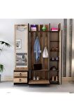 Aynalı Portmanto Loft Atlantik Çam
