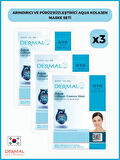 Dermal Aqua Arındırıcı ve Pürüzsüzleştirici Kolajen Maske 3 Adet