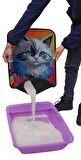 BÜYÜK BOY ELEKLİ TUVALET ÖNÜ DESENLİ KEDİ KUMU PASPASI 60 x 80 cm