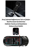 PVC Devil’s Eye Yapışkanlı Dinamik Işıklı Araç İçi Şeytan Gözü Canlı Led Işık Led Şerit 2'li 60 Cm