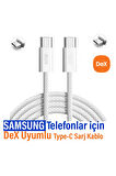 Samsung DeX Uyumlu Type-C Kablo Samsung Telefonu Bilgisayara Bağlama Kablosu