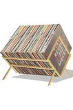 Metal Plaklık, Dergilik, Gazetelik Plak Organizer Gold & Siyah Metal Dergilik