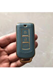 Mitsubishi Outlander Asx Lancer Pajero Eclipse Anahtar Kılıfı Gri-Altın 2.Resime Bakınız Lütfen