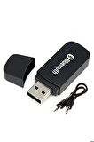 Bluetooth Dongle Usb/aux 3.5mm Kablosuz Stereo Ses Müzik Alıcısı/adaptör Dongle Uyumlu
